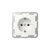 Gira 446627 SCHUKO-Steckdose uP ohne Bef.-Krallen System 55 rw matt