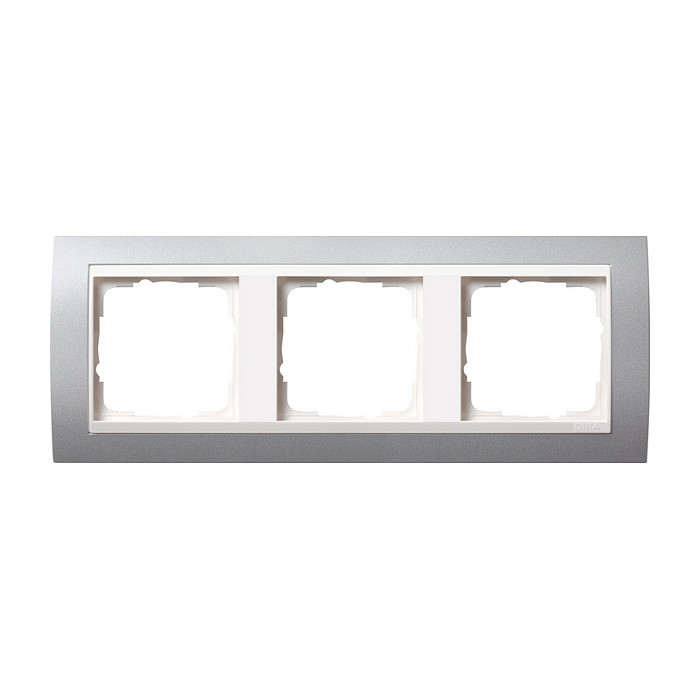 GIRA 213326 Wippenset 3-fach Farbe alu System 55 Elektroinstallation