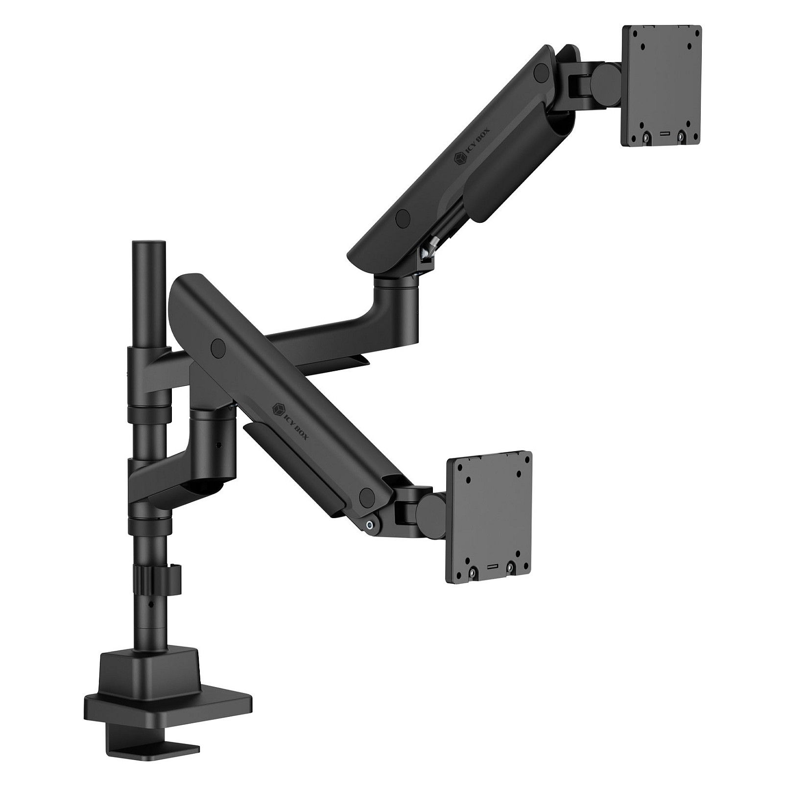 Monitorständer IcyBox 2 Monitore bis zu 57"/27kg Tischmontag