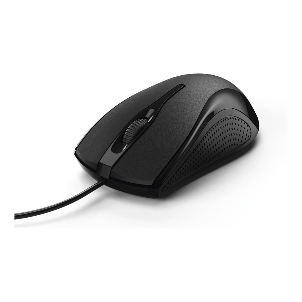 Hama MC-200 Maus USB Optisch Schwarz 3 Tasten 1200 dpi
