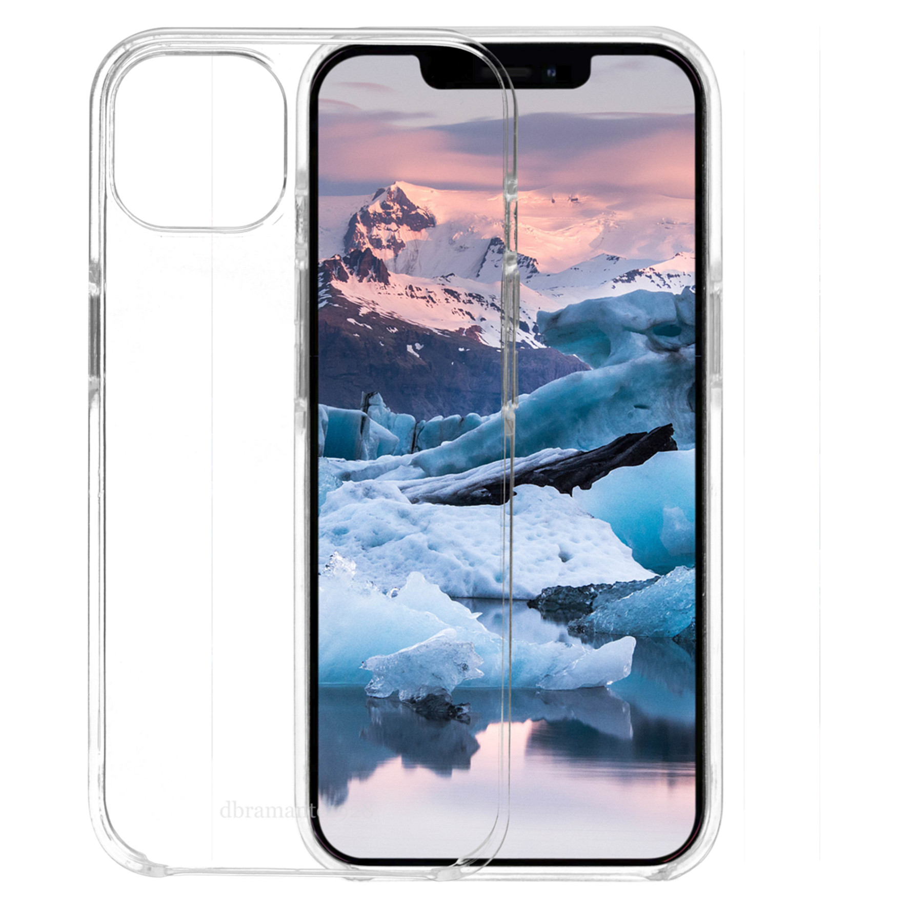 dbramante1928 Iceland - Hintere Abdeckung fr Mobiltelefon - Snap-on - 100 % recycelter Kunststoff - klar - fr Apple iPhone 13 mini