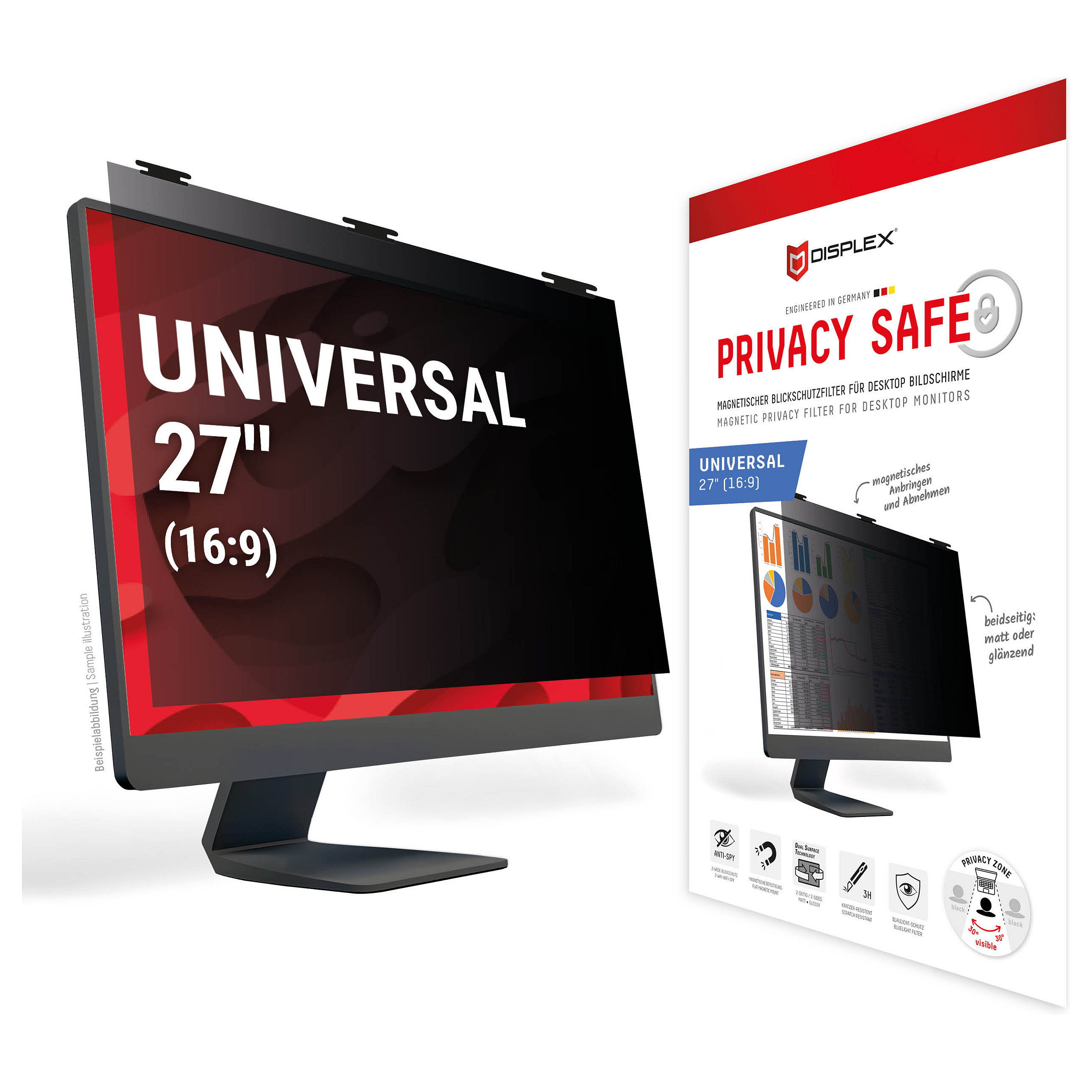 Displex 02088 display privacy filter Blickschutzfilter