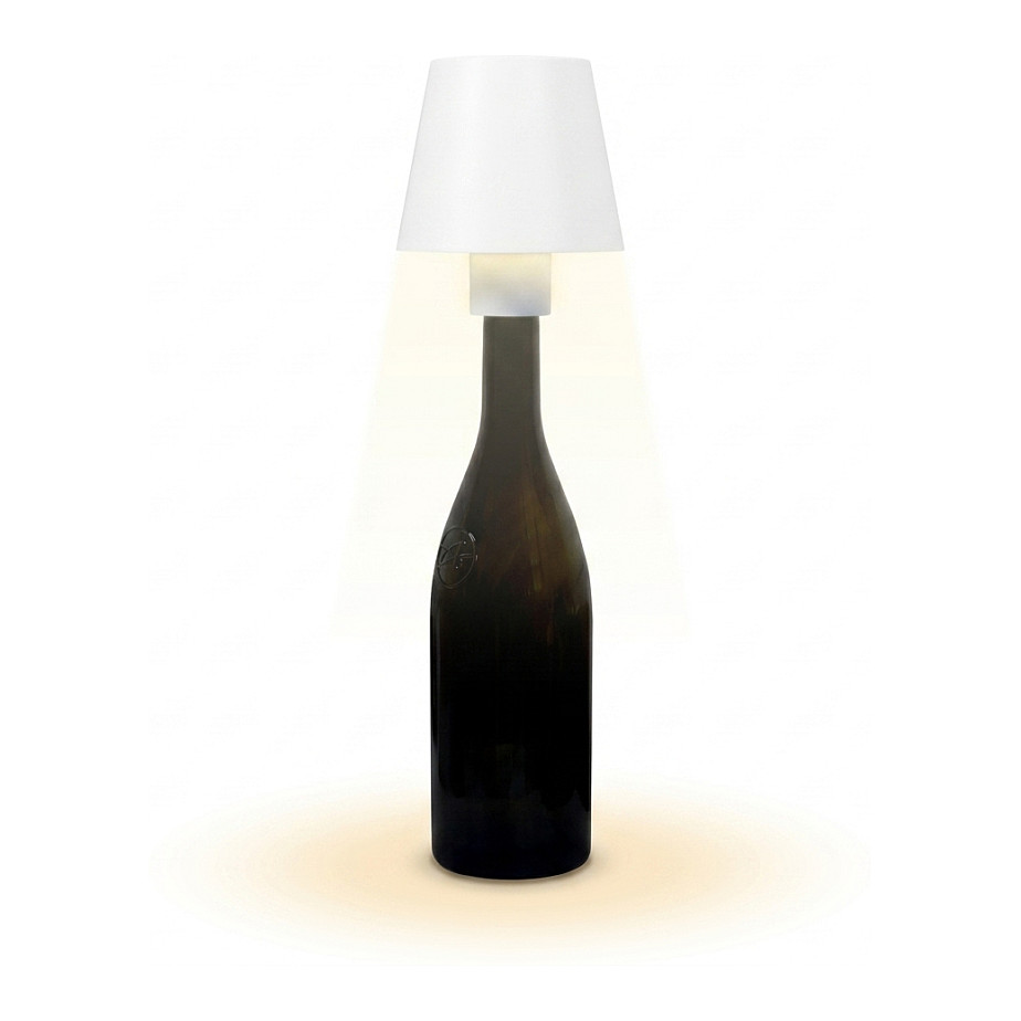 Synergy 21 LED Tischleuchte Akku für Flaschen, outdoor IP54, Touch Switch dimmbar, weiss Beleuchtung
