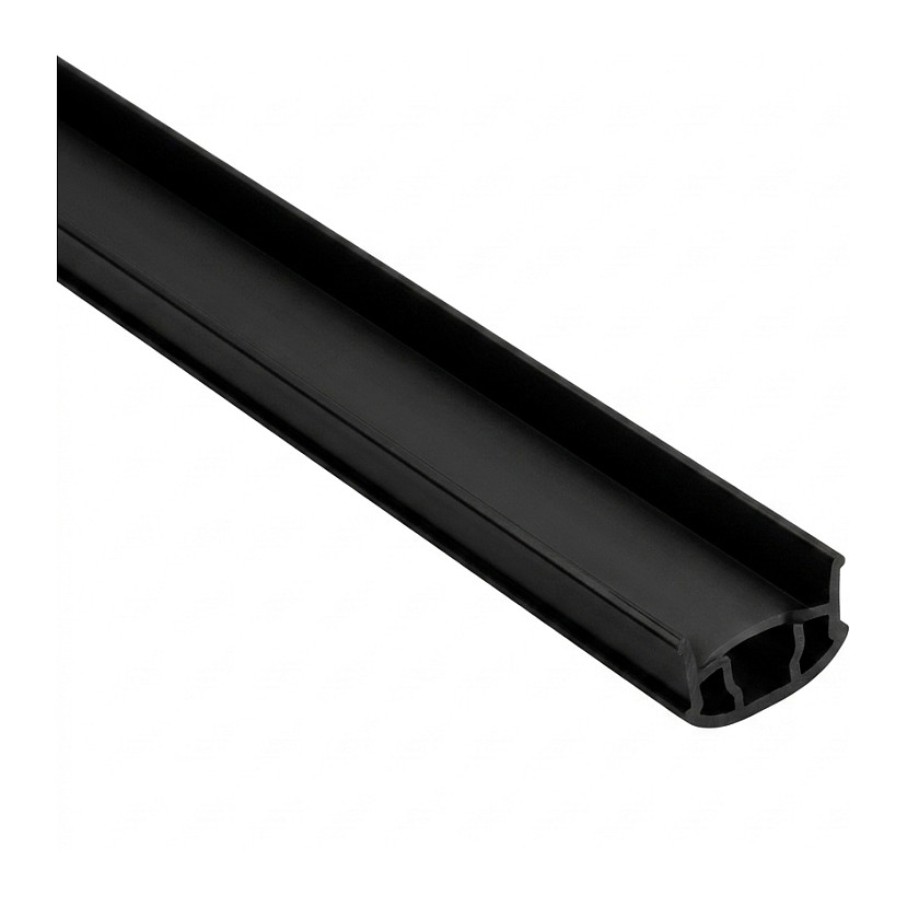 Synergy 21 LED U-Profil zub ALU014 PMMA opal diffusor/cover schwarz/black ,Kunststoffabdeckung opal Beleuchtung