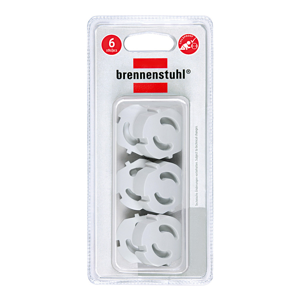 Brennenstuhl 1164480 Steckdosen-Einsatz Transparent 6 St.