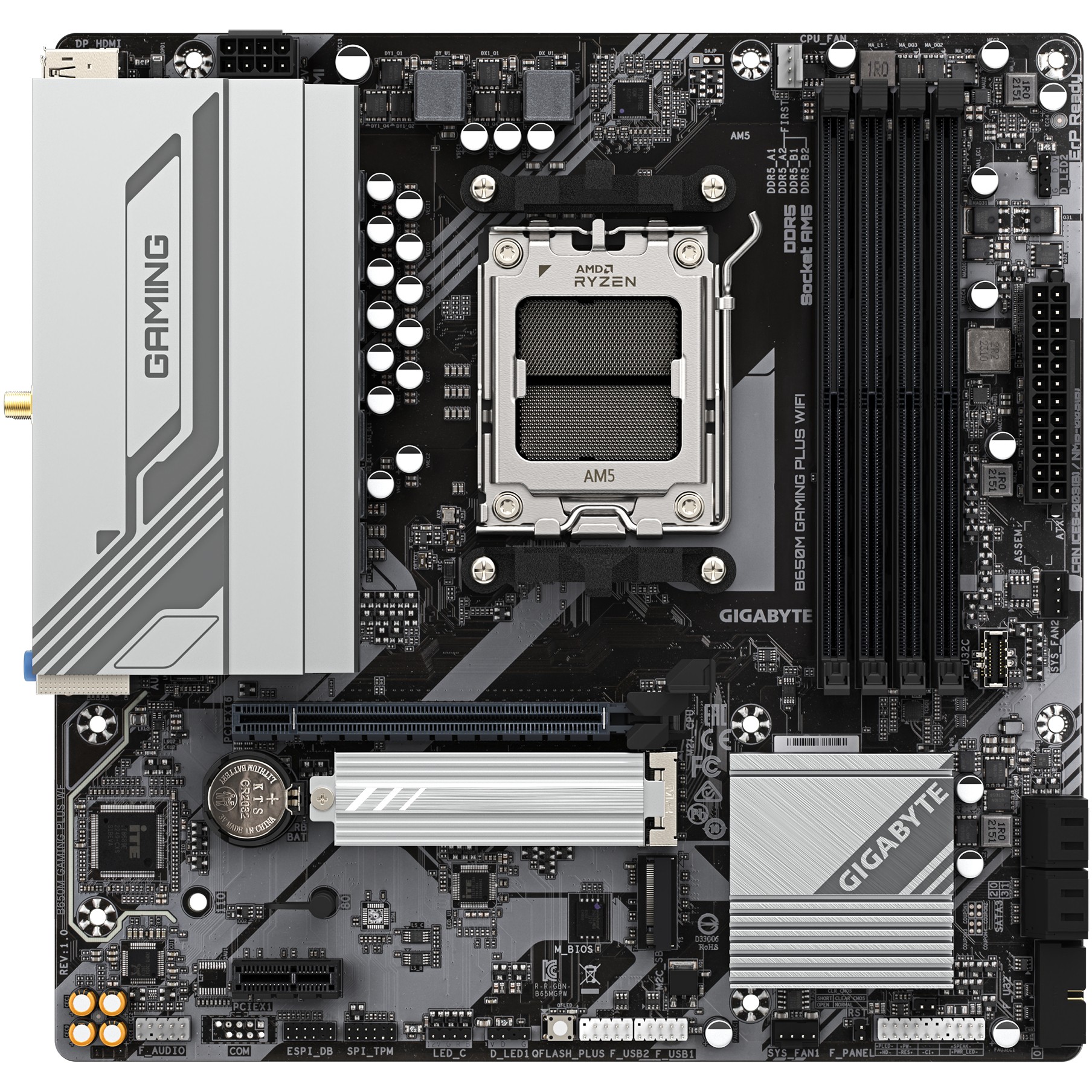 GIGABYTE B650M GAMING PLUS WIFI, Gigabyte B650M GAMING B650M WF (BILD2)