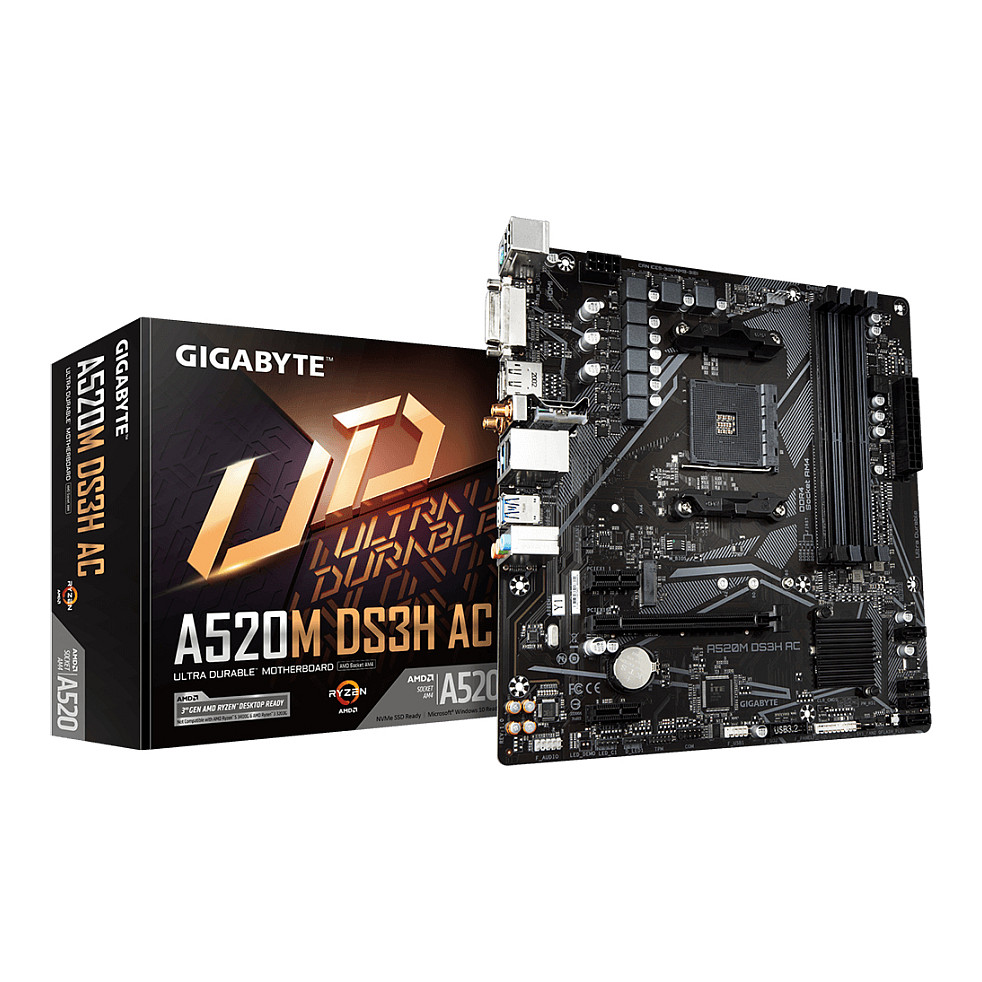 Gigabyte A520M DS3H AC (A520.AM4.mATX.DDR4)