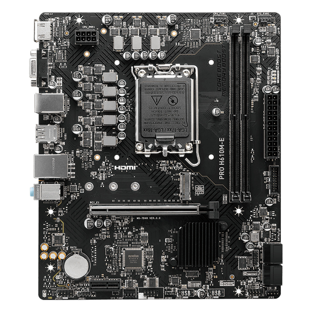 MSI PRO H610M-E motherboard
