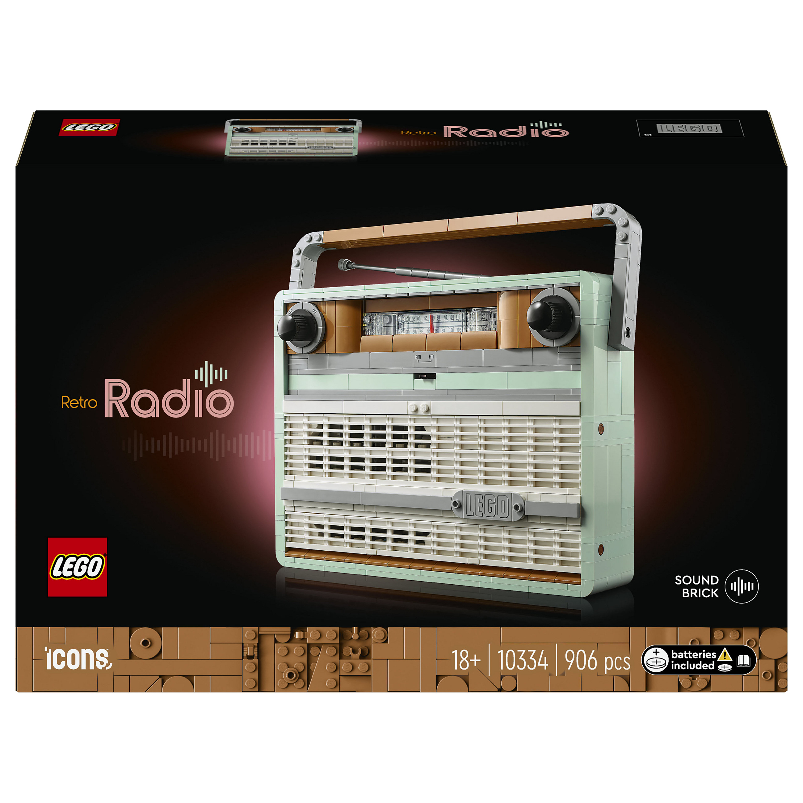 LEGO Icons 10334 Radio w stylu retro