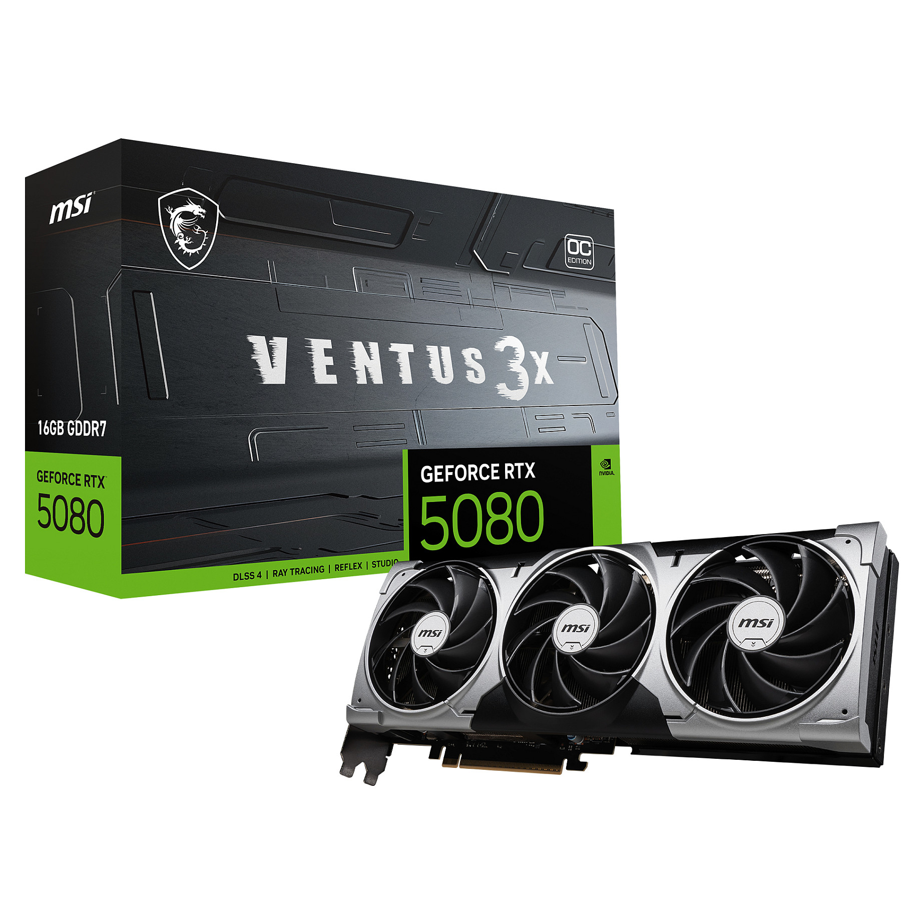 4711377309219 - GeForce RTX 5080 VENTUS 3X OC - 16GB GDDR7 RAM - Grafikkarte