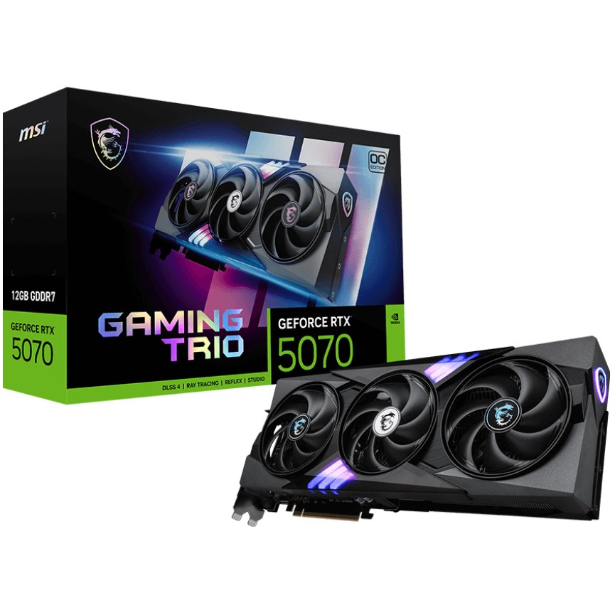 MSI GAMING GeForce RTX 5070 12G TRIO OC
