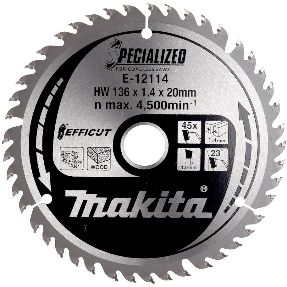 Makita EFFICUT Sägeblatt 136x20x45Z, Makita E-12136 E-12136 (BILD1)