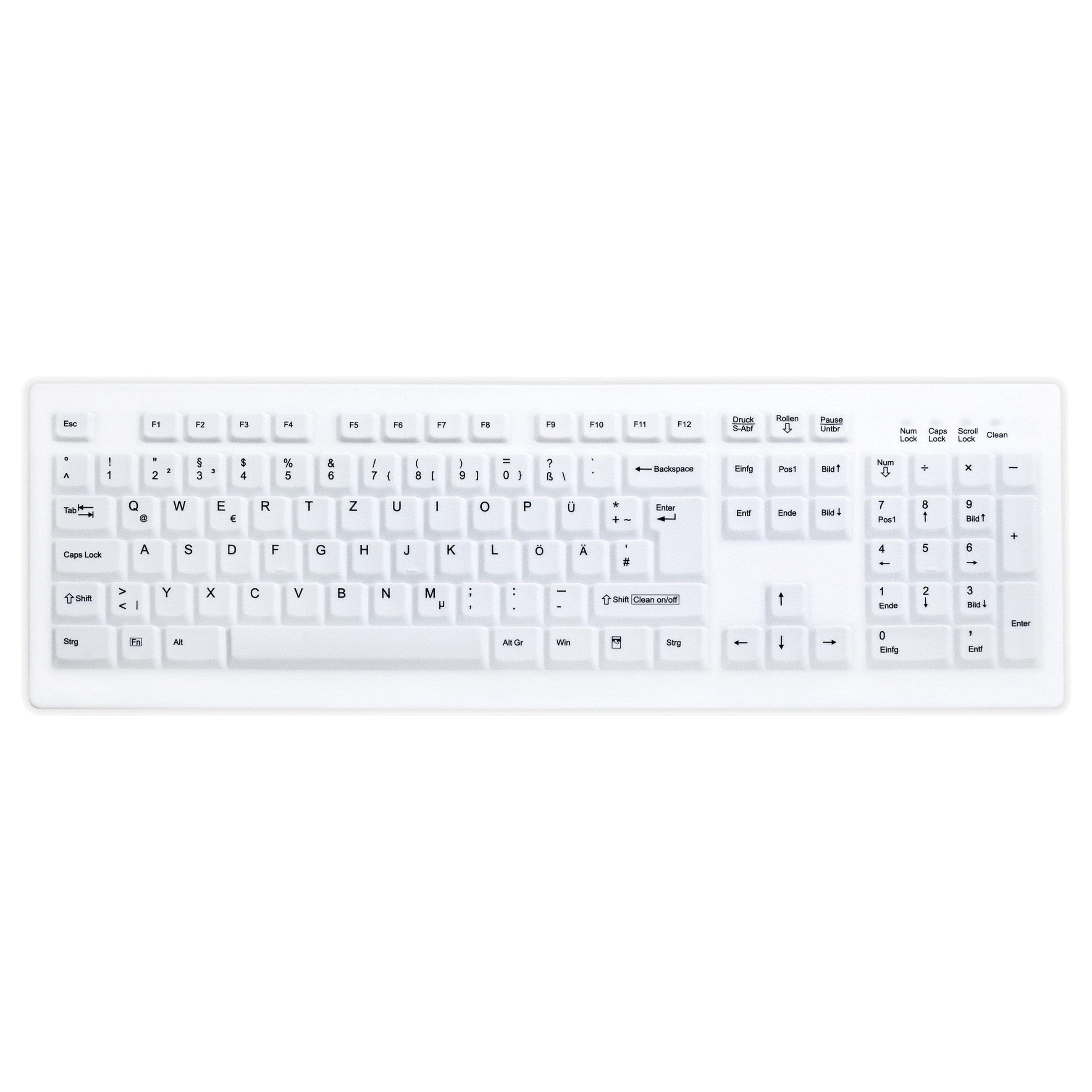 CHERRY AKTIVE KEY Wireless Hygiene Desktop Keyboard Sealed U