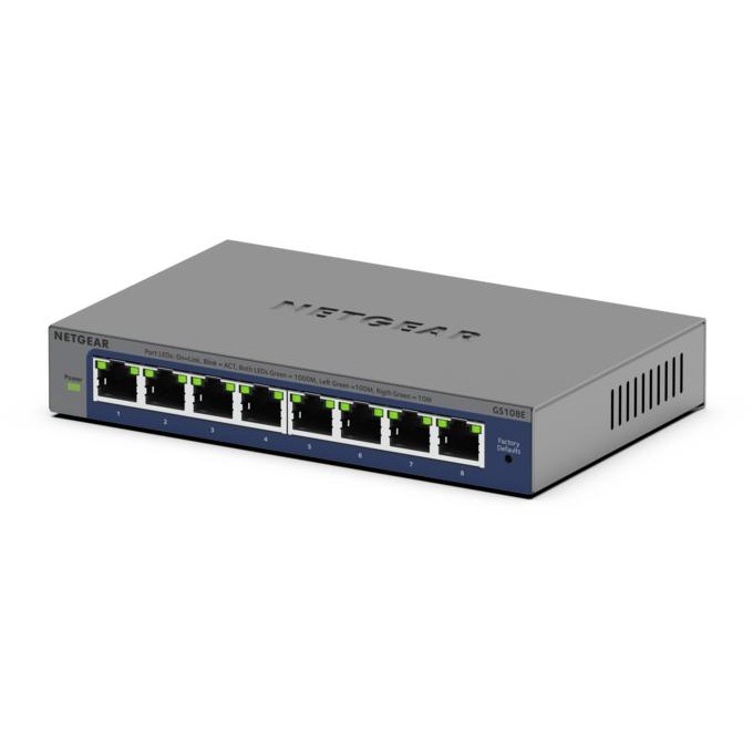 NETGEAR GS108Ev4, NETGEAR GS108E-400EUS  (BILD1)