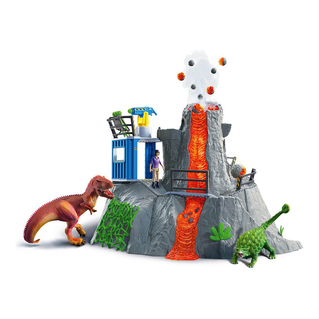 Schleich Dinosaurs 42564 Groe Vulkan-Expedition Spielwaren