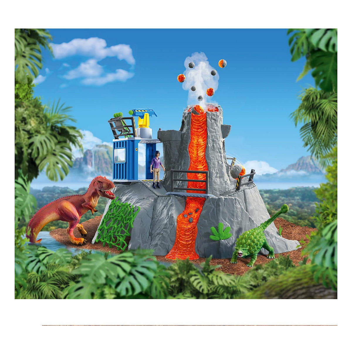 Schleich Dinosaurs 42564 Groe Vulkan-Expedition