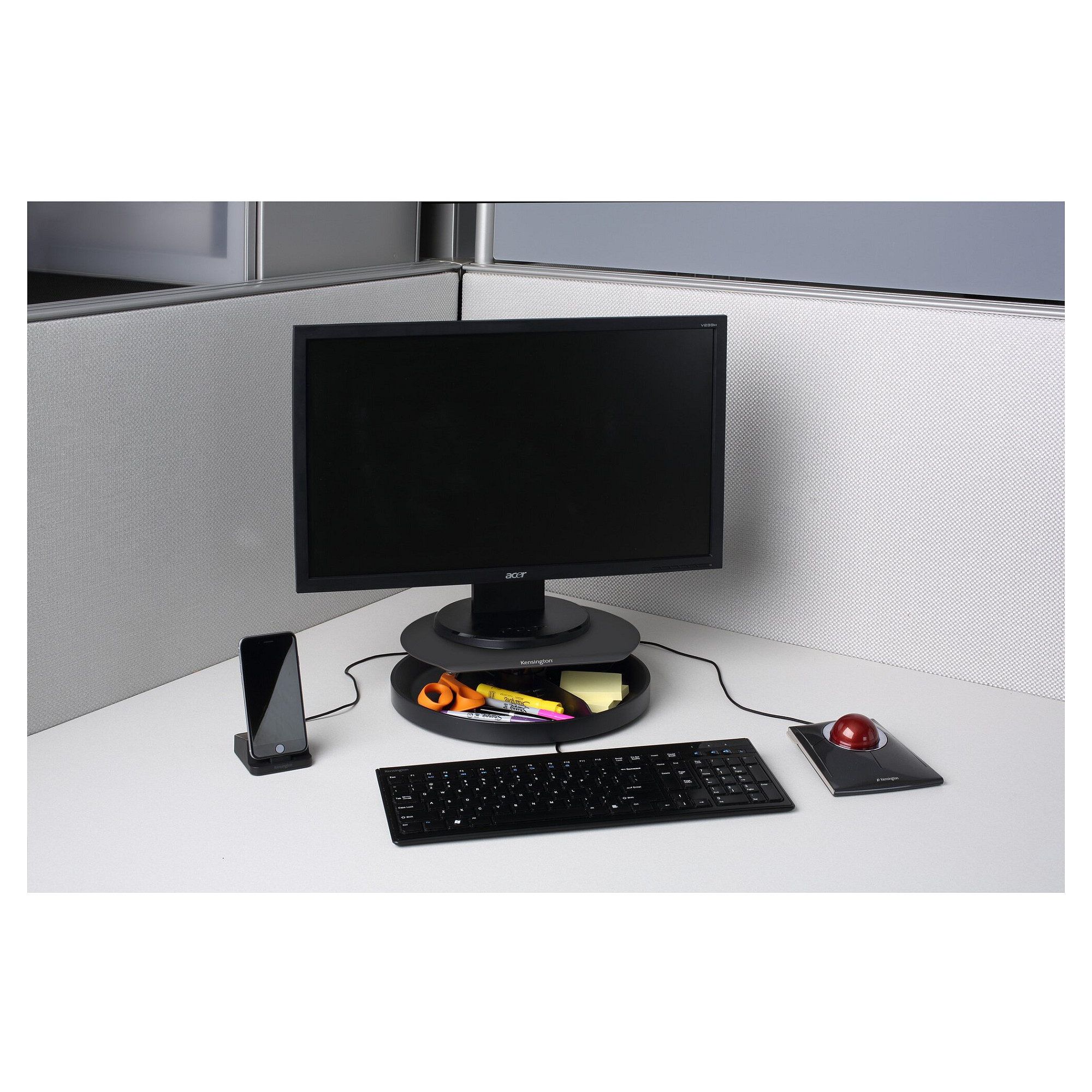 Kensington Monitorständer drehbar max.18kg.schw.Smartfit