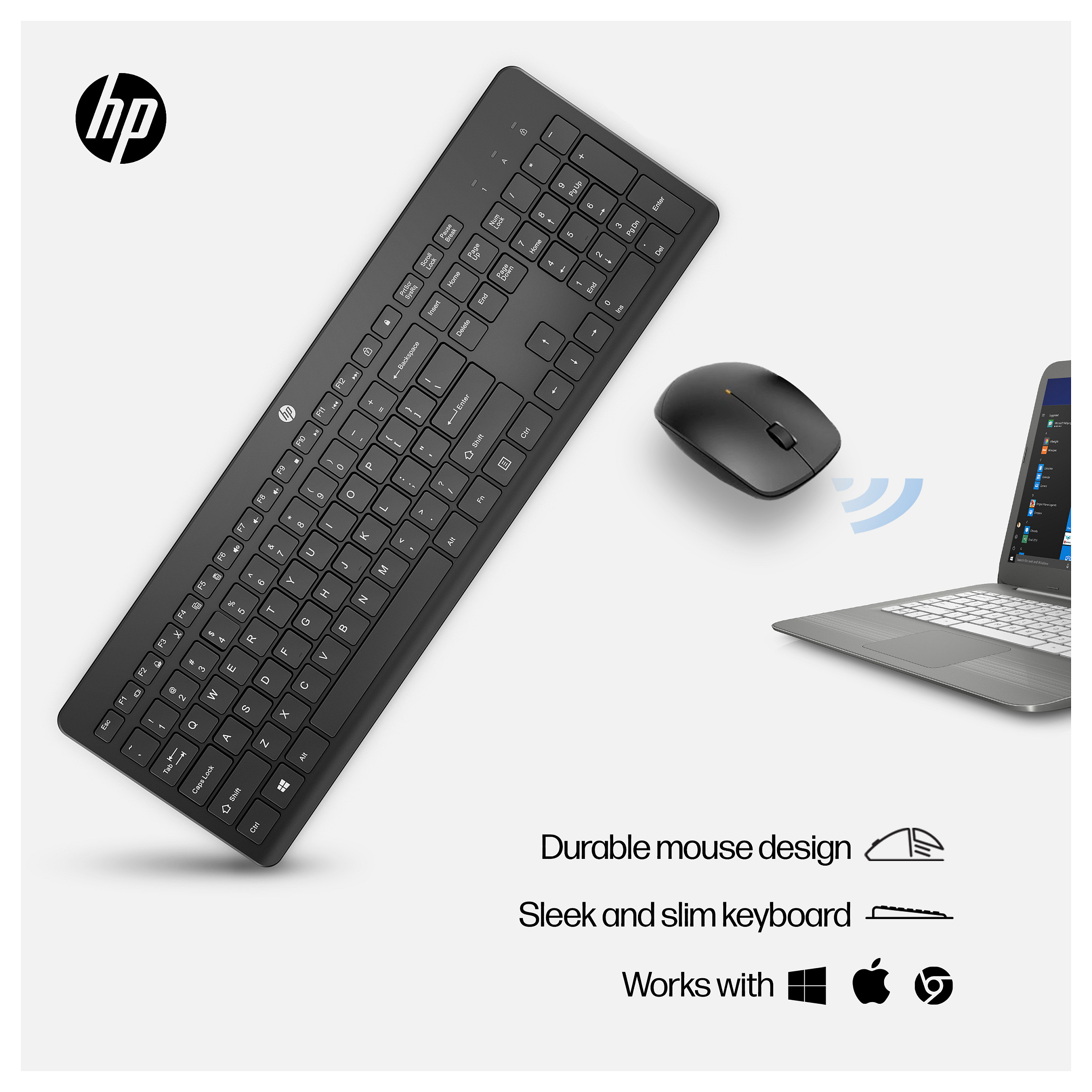 HP 230 WL MOUSE+KB COMBO WHT