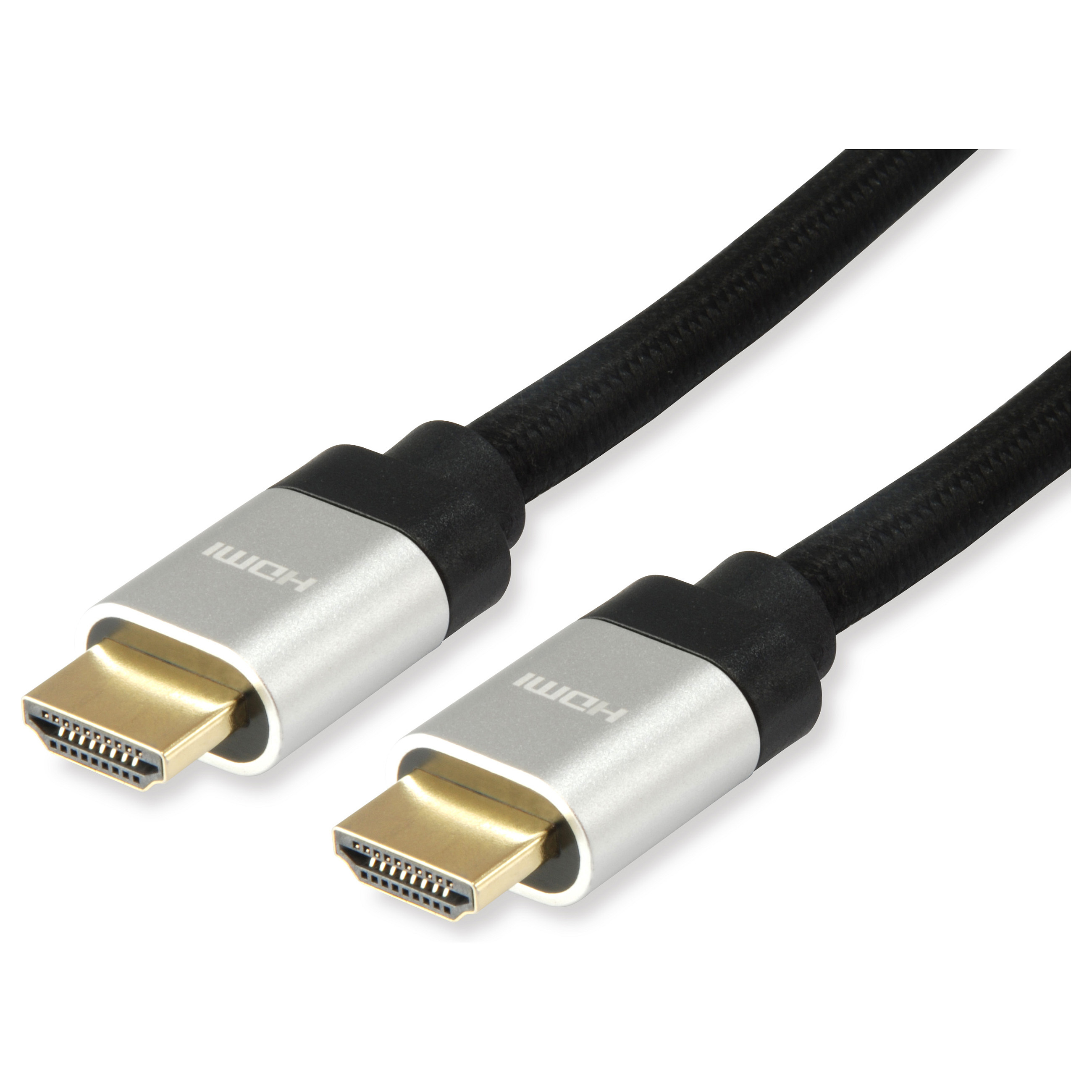 Equip HDMI UHS E.Gewebe 2.1 A-A St/St 3.0m 8K60Hz HDR sw