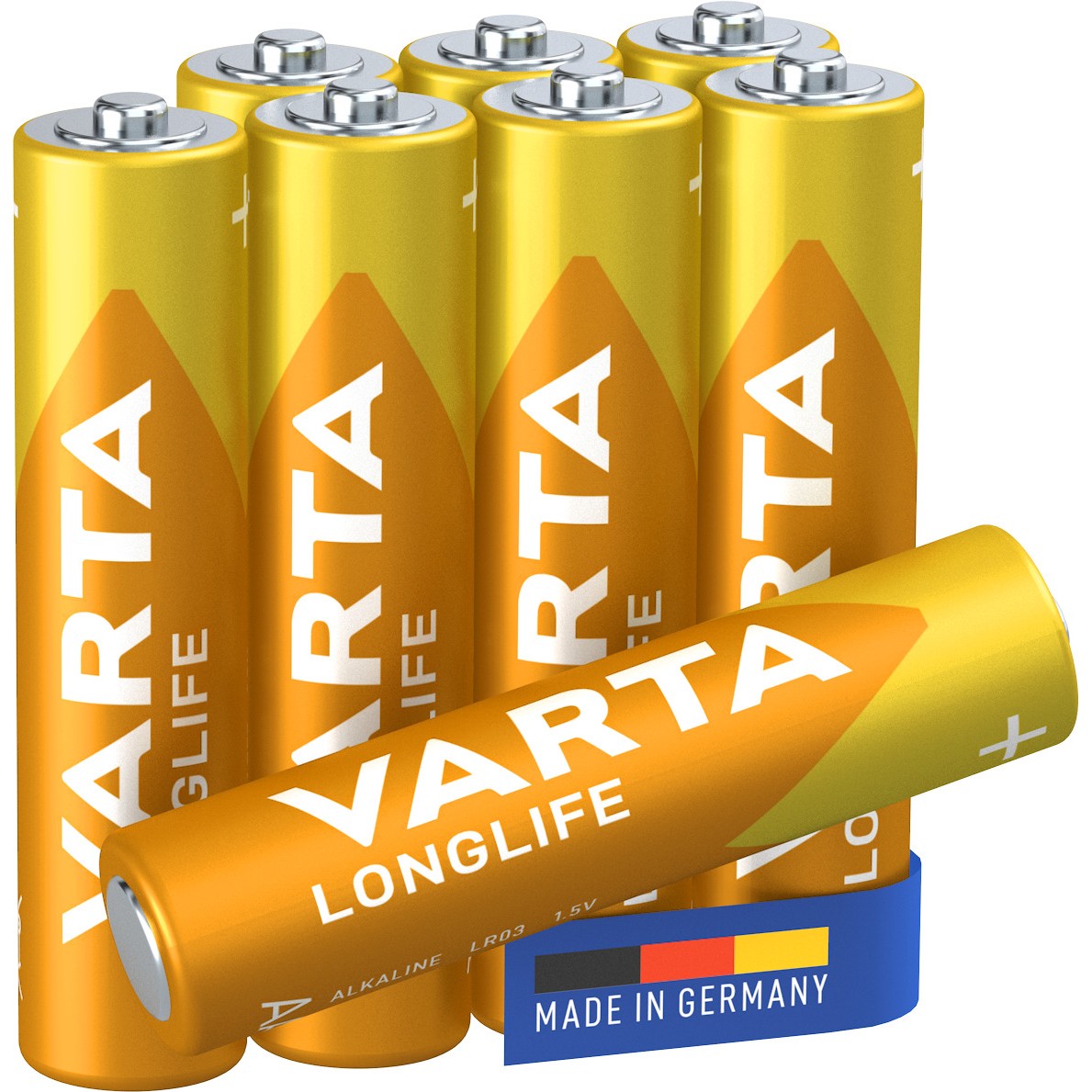 4008496681969 - Batterie Alkaline Micro aaa LR03 15V - Longlife Retail Blister (8-Pack) (04103101418) - Varta 4008496681969 - Batterie Alkaline Micro aaa LR03 15V - Longlife Retail Blister (8-Pack) (04103101418) - Varta