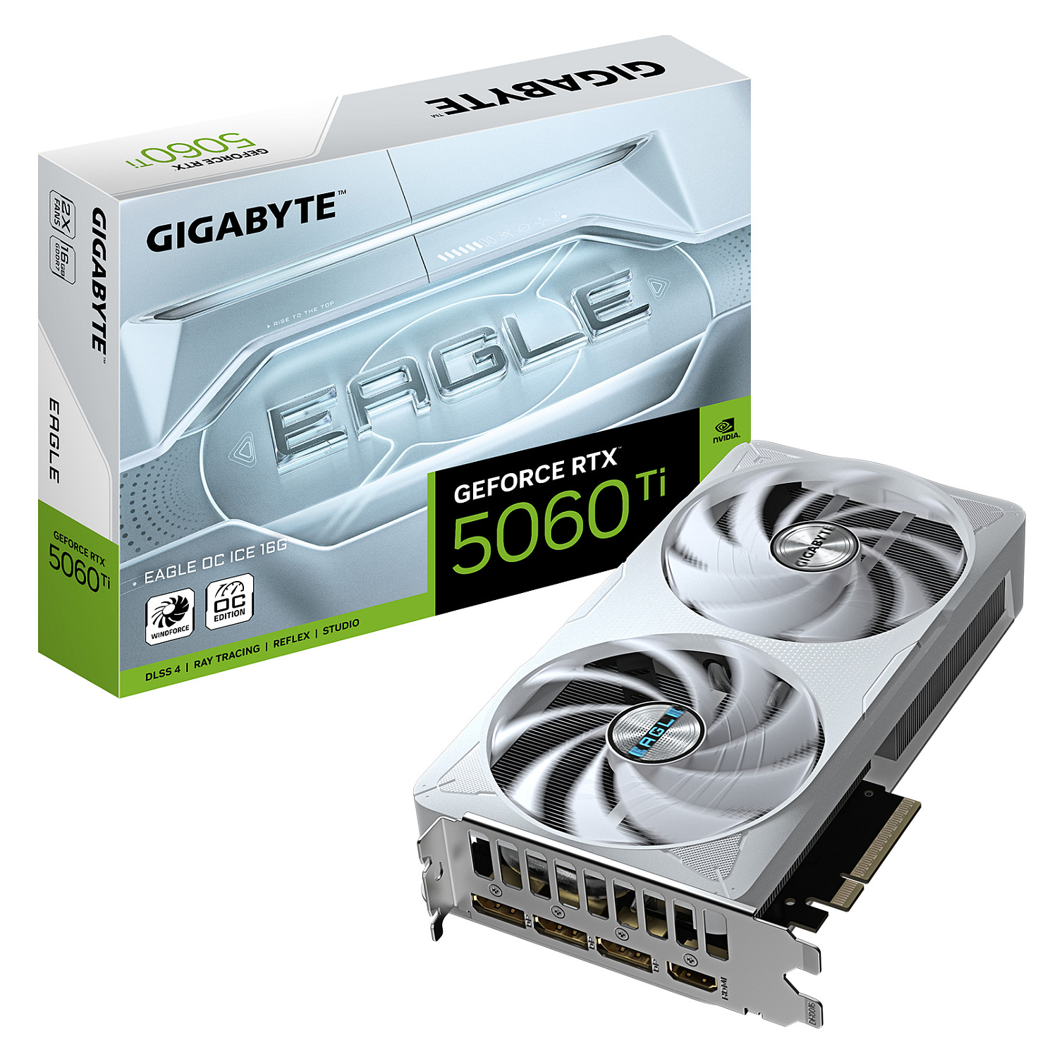 4719331356088 - GIGABYTE GeForce RTX 5060 Ti EAGLE OC ICE - 16GB GDDR7 RAM - Grafikkarte