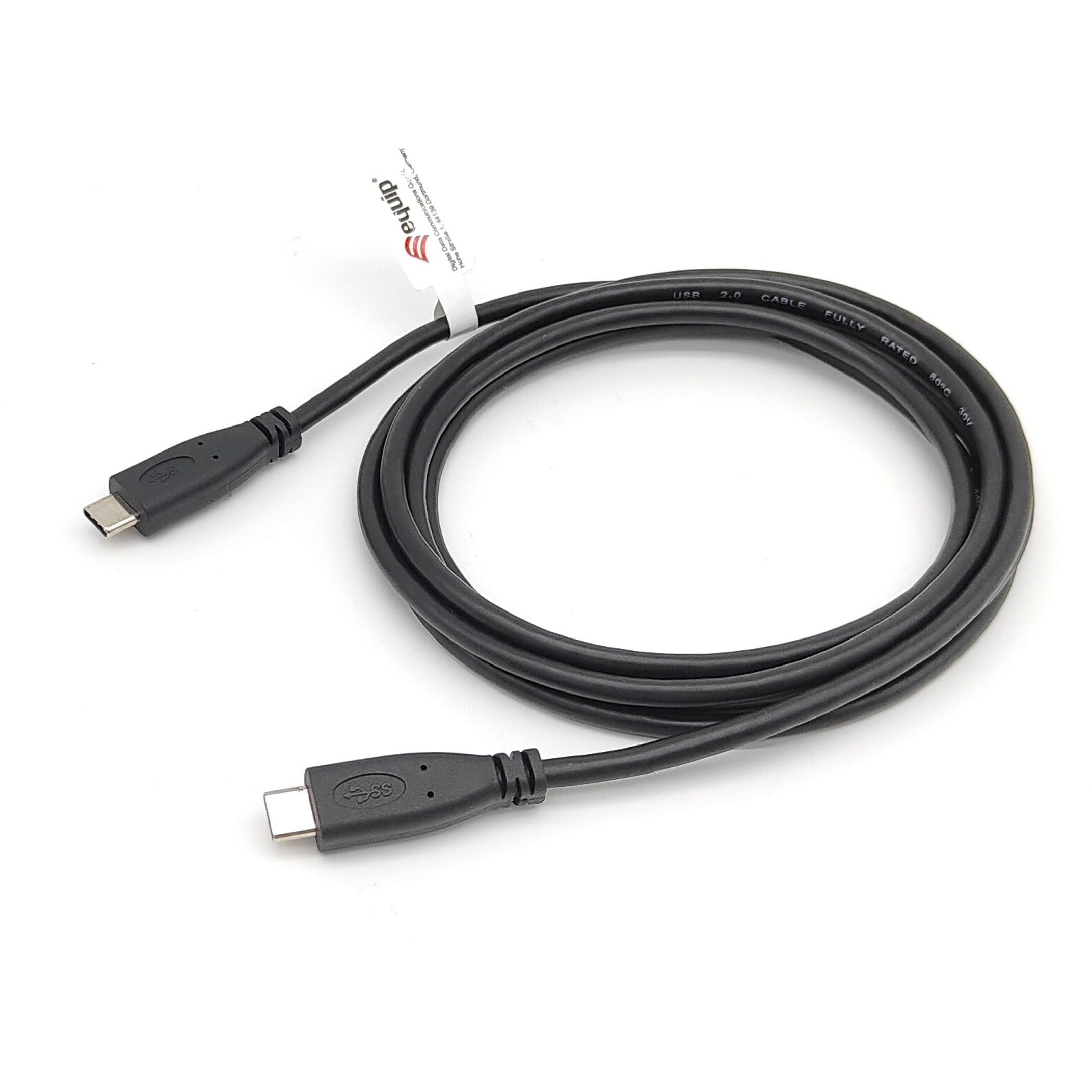 Equip Kabel USB-C 2.0 -> C St/St 2.00m 3A 480Mbps sw, 128887 (BILD1)