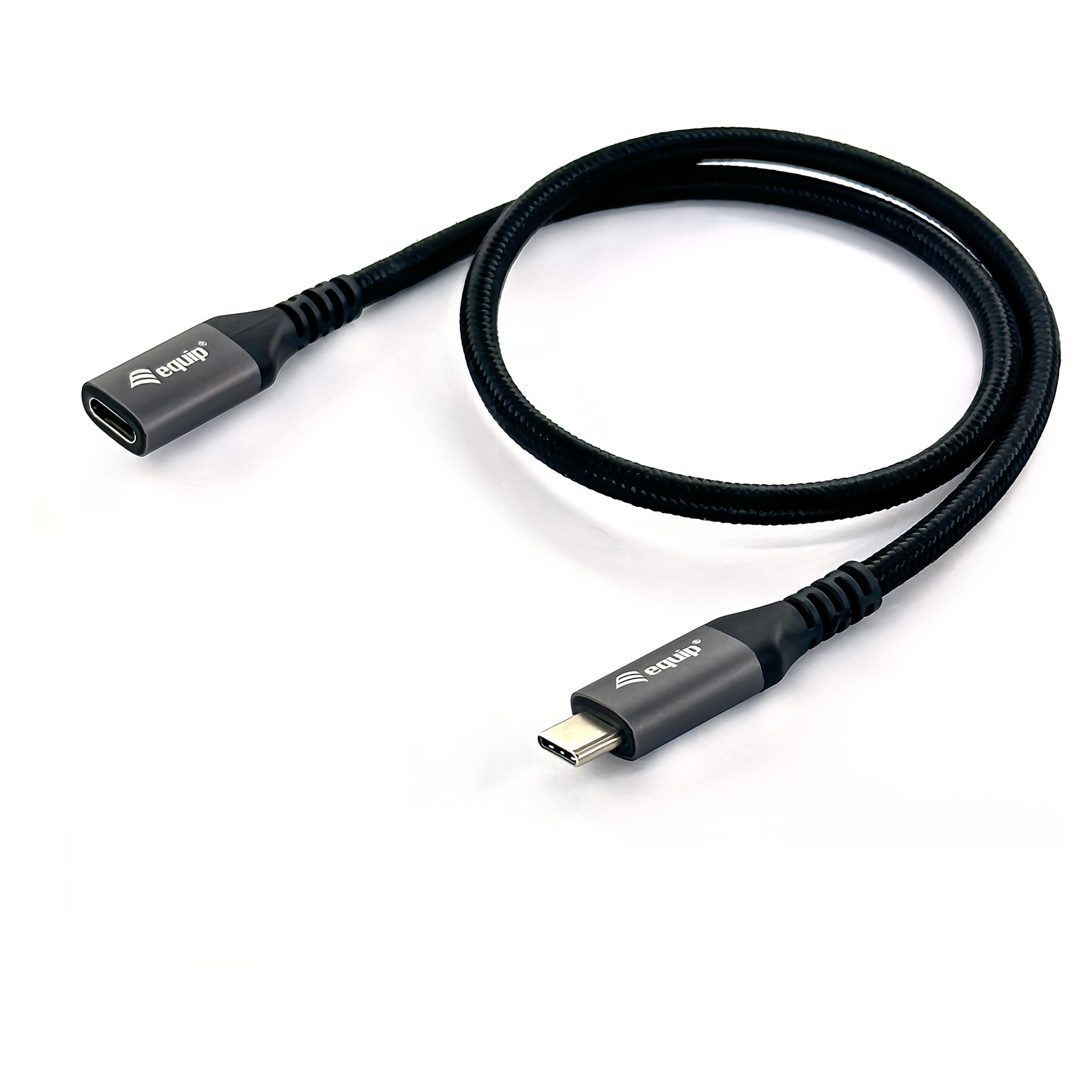 Equip Kabel USB-C 3.2 -> C Verl. St/Bu 1.00m 5A 4K/60Hz sw