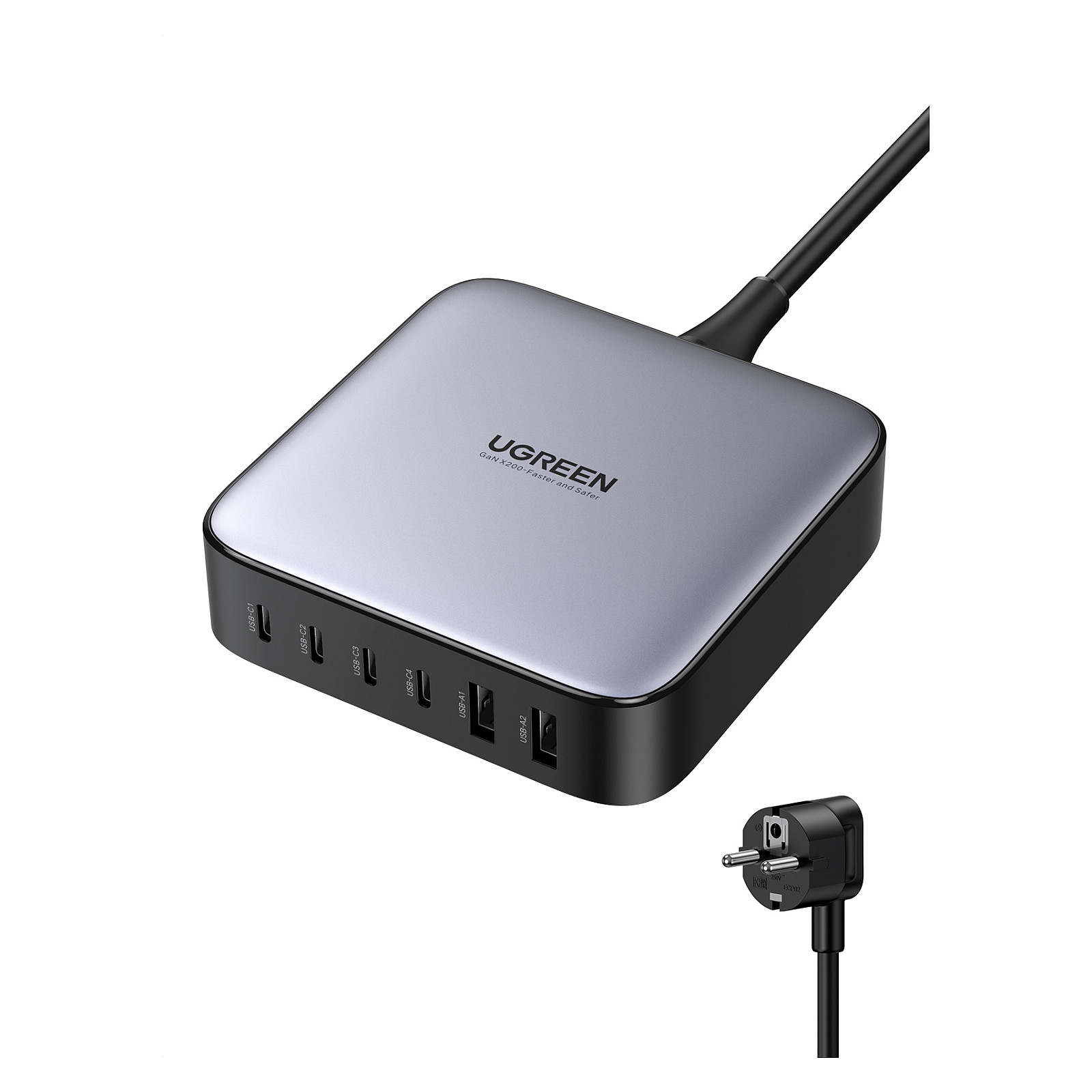 UGREEN 2USB-A+4USB-C 200W Desktop Fast Charger