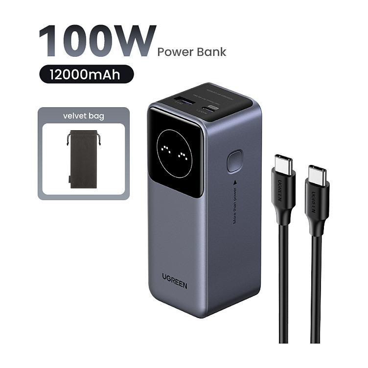 12000mAh 100W Fast Charging Powerbank