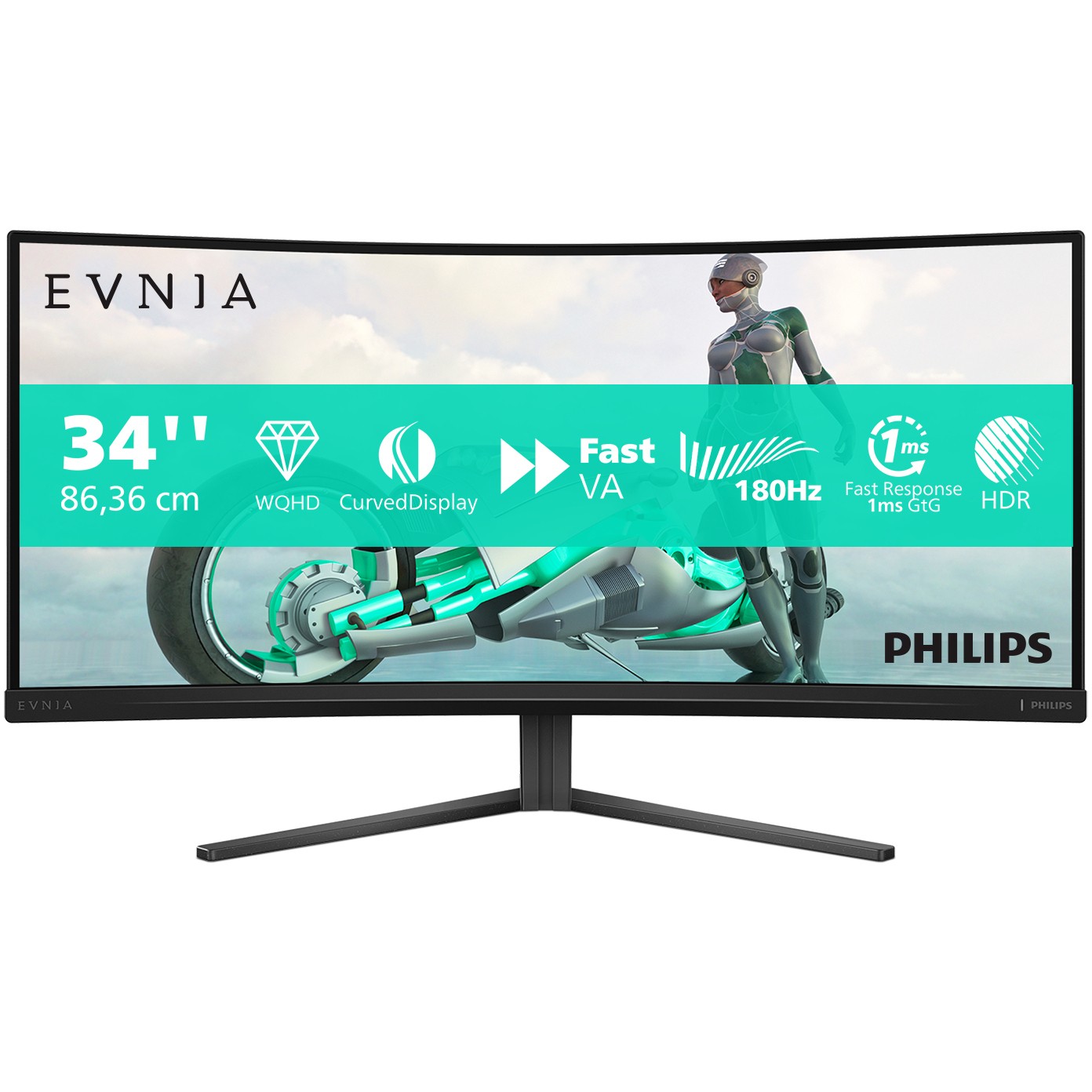 Philips Evnia 34M2C3500L/00 computer monitor