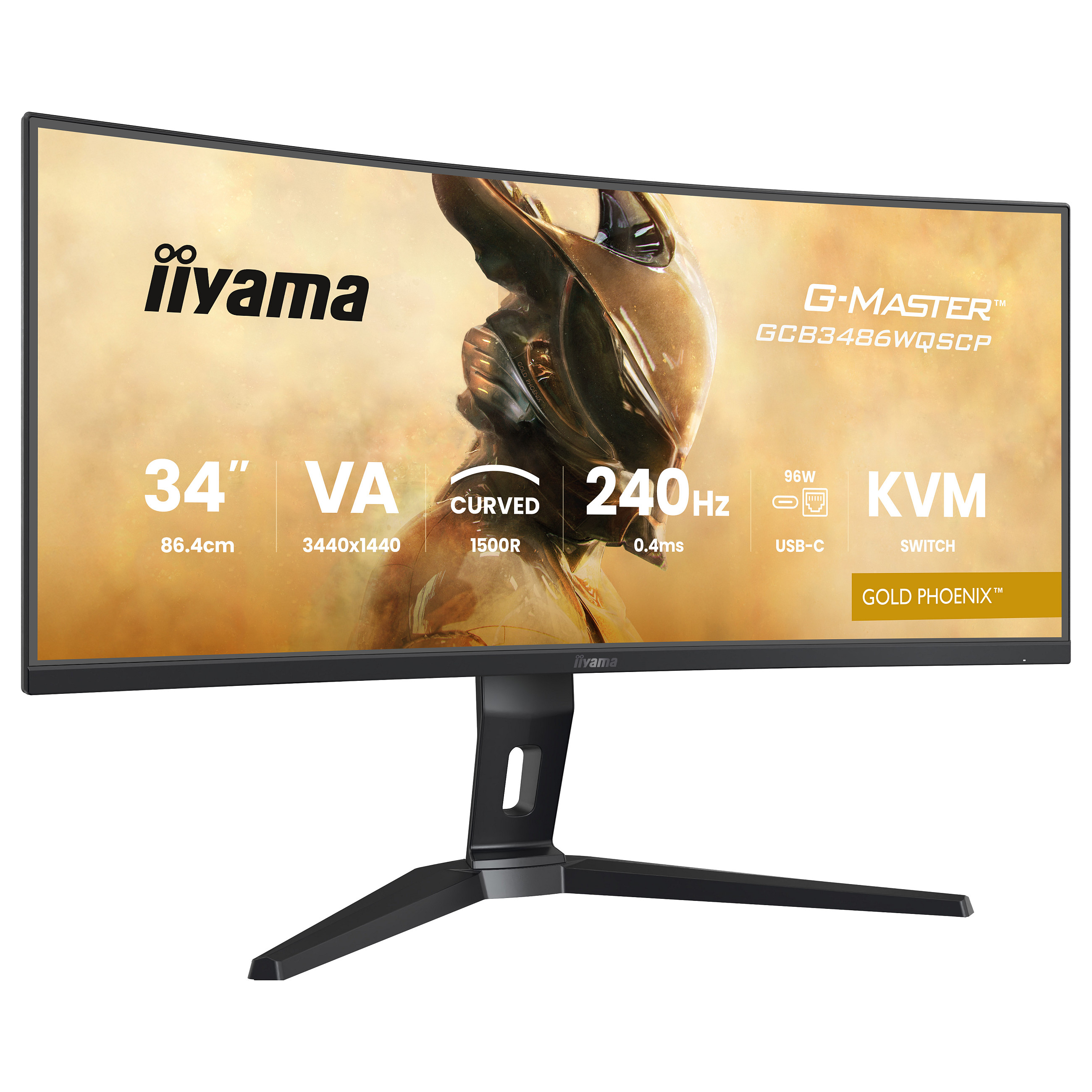 TFT 34.0/86.4cm Iiyama G-Master GCB3486WQSCP Gold Phoenix 21:9 curved
