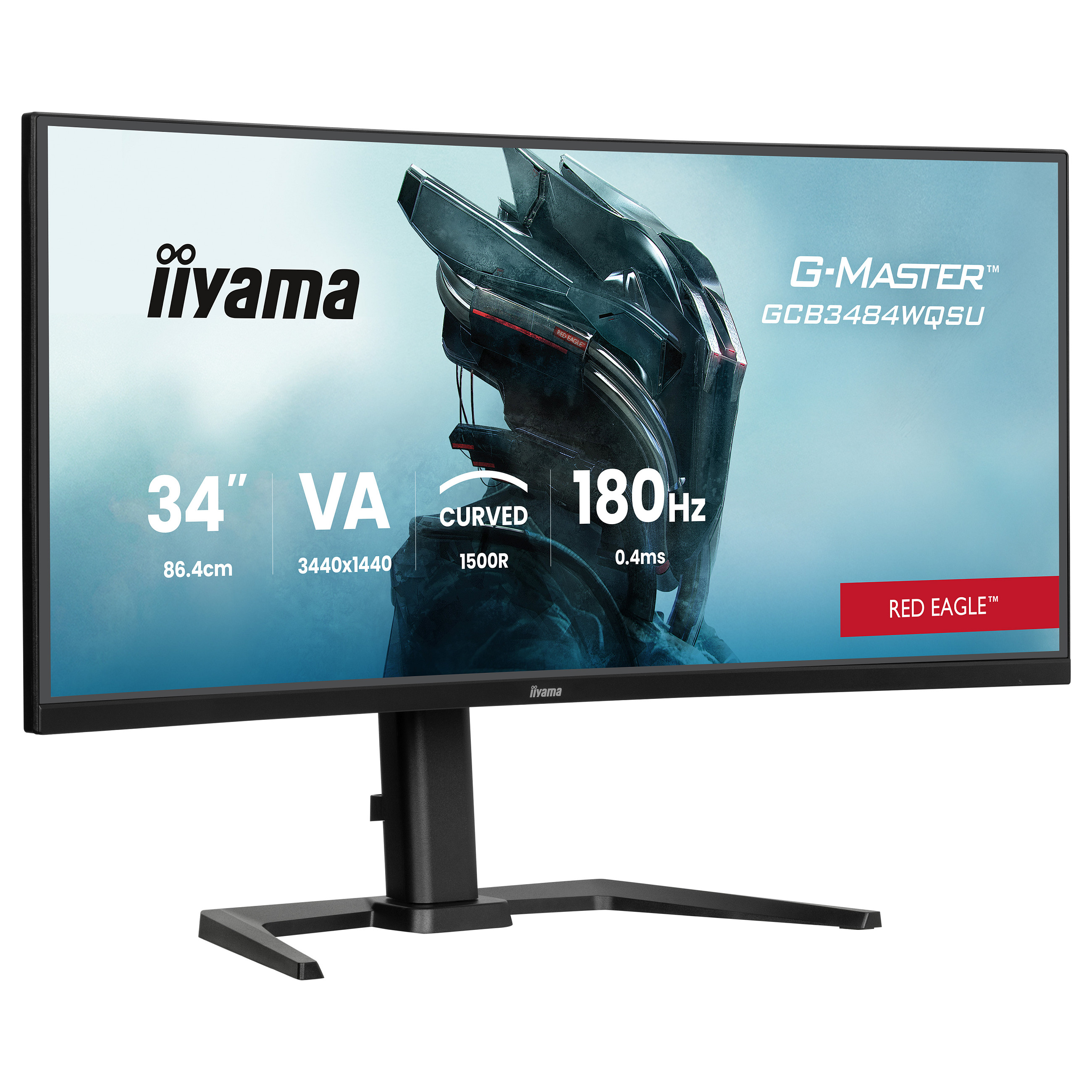 TFT 34.0/86.4cm Iiyama G-Master GCB3484WQSU Red Eagle 21:9 curved