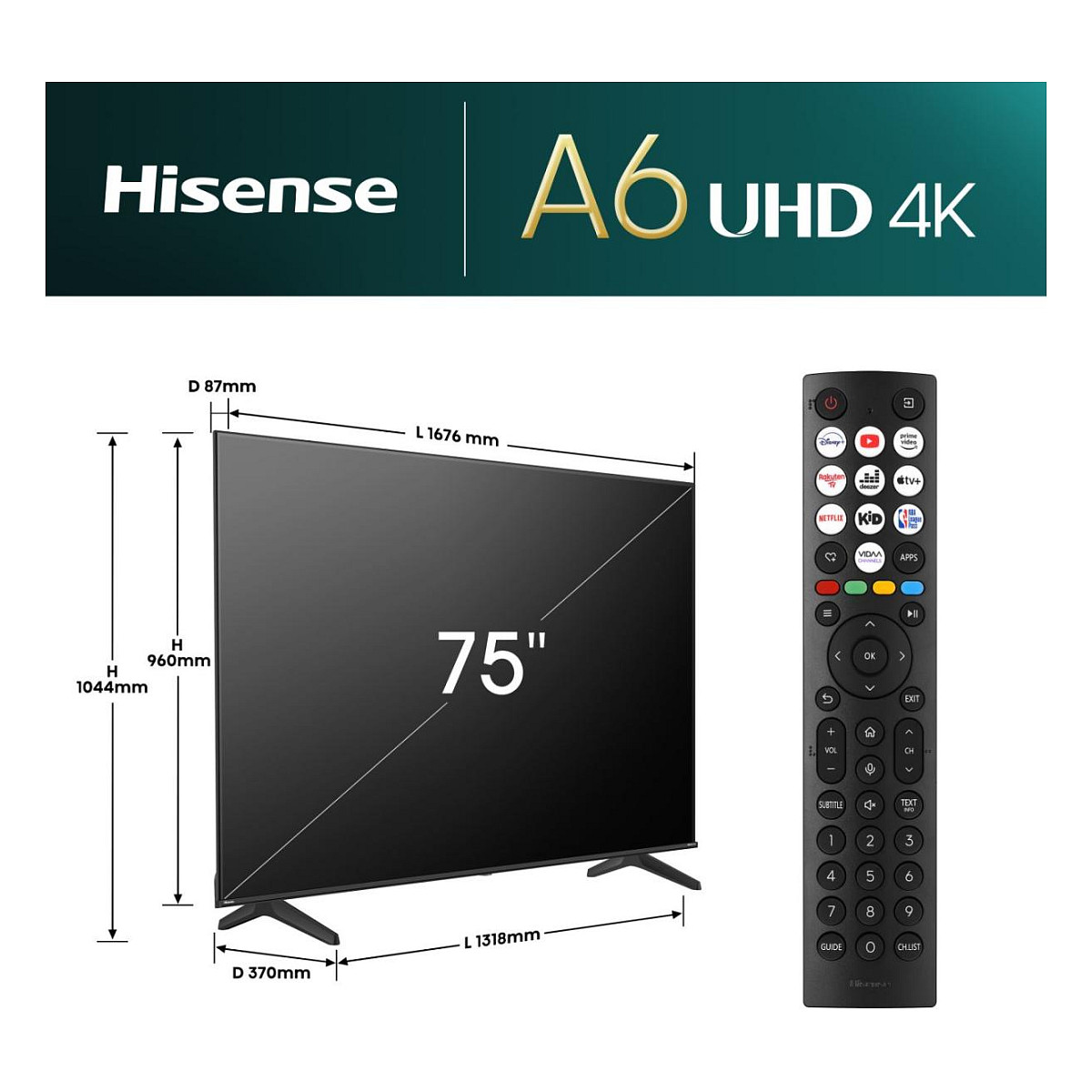 Hisense 75A6N