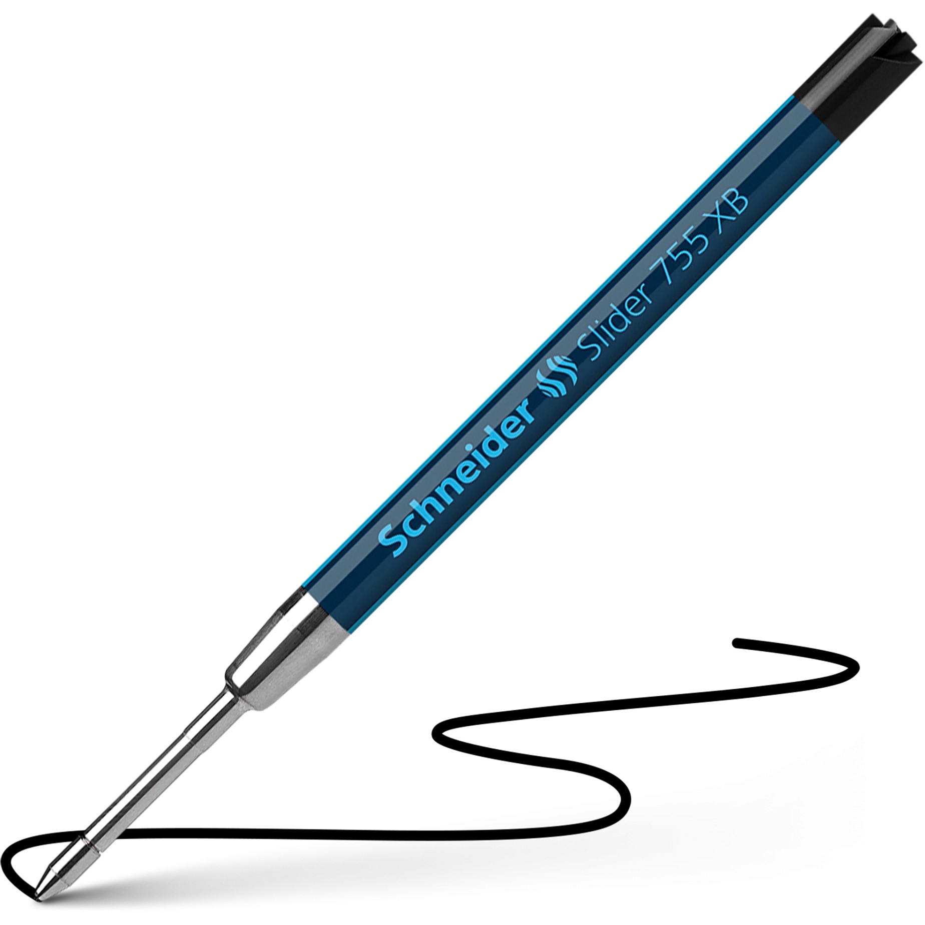 Schneider Kugelschreiberminen Slider 755 0.7 mm Schwarz Büro-Ausstattung