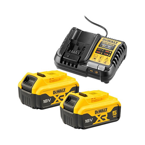 DEWALT Akku-Kit (2x 18V/5Ah plus DCB1104)