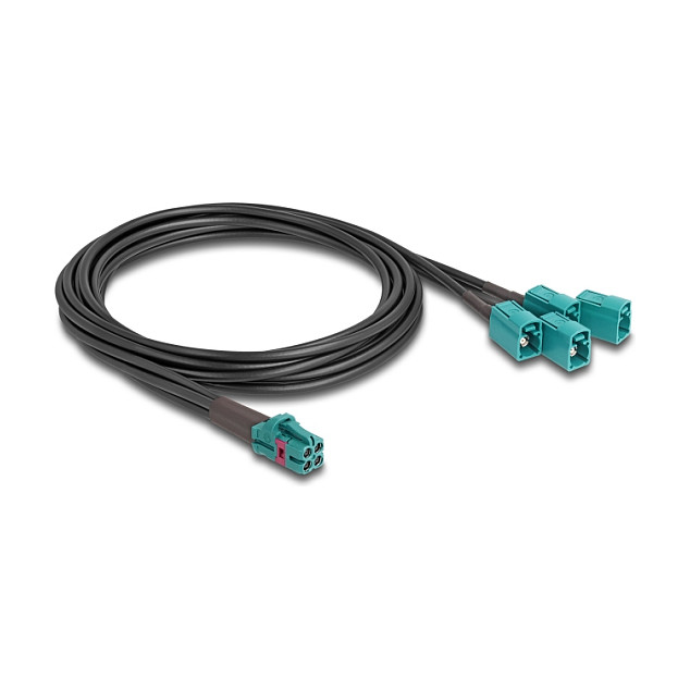 DELOCK Kabel Mini FAKRA Z Buchse quad zu 4 x FAKRA Z Buchse B-Typ