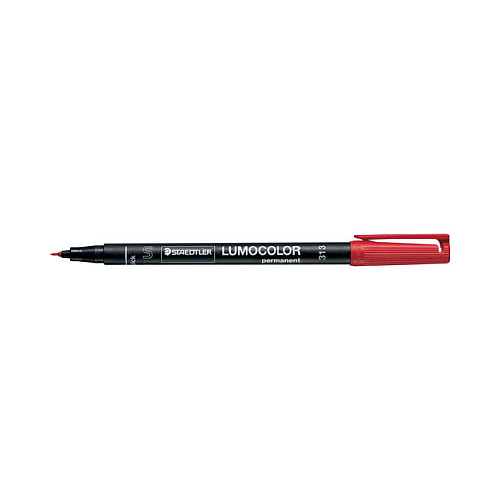 STAEDTLER Lumocolor Folienstifte 0.4 mm Rot