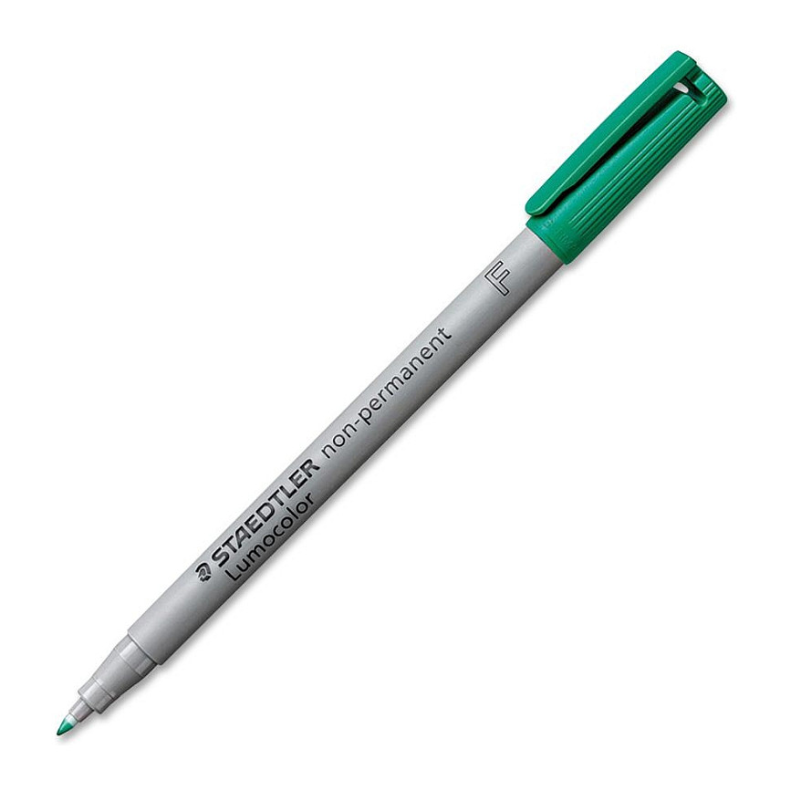STAEDTLER Folienstift Lumocolor non-perm F grün 10 Stück