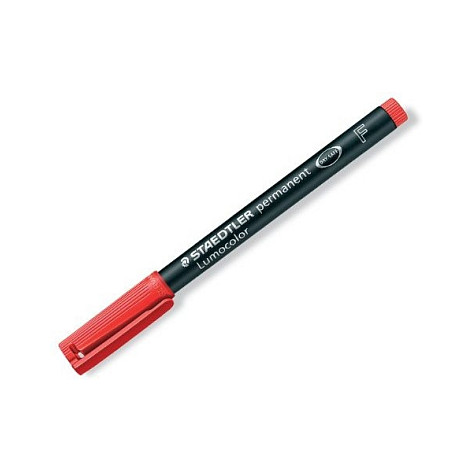 STAEDTLER Folienstift Lumocolor perm F rot 10 Stück