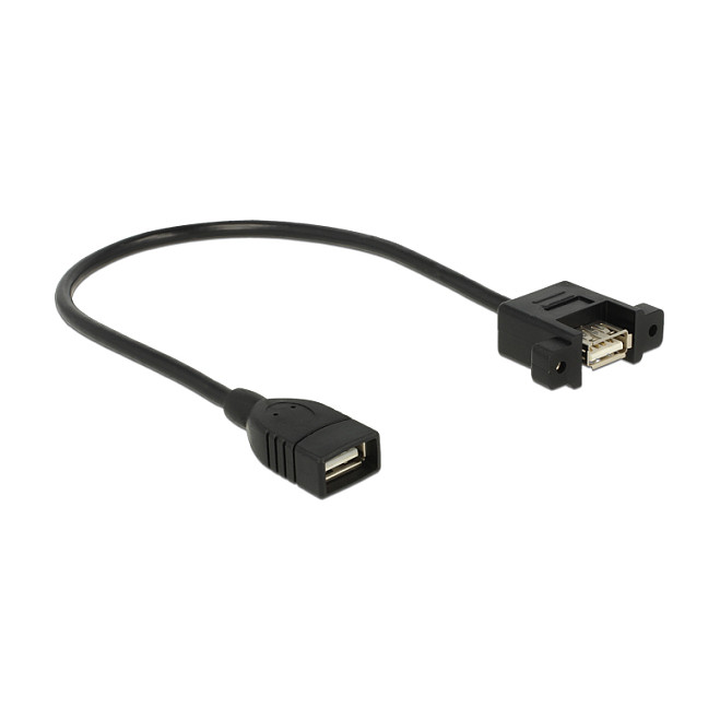 DeLOCK 0.25m 2xUSB2.0-A USB cable USB
