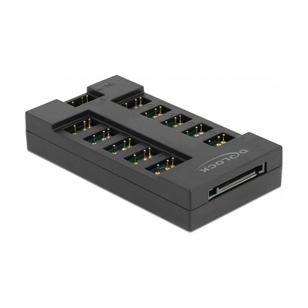 DELOCK RGB Hub fur ARGB LEDs mit 10 Ports