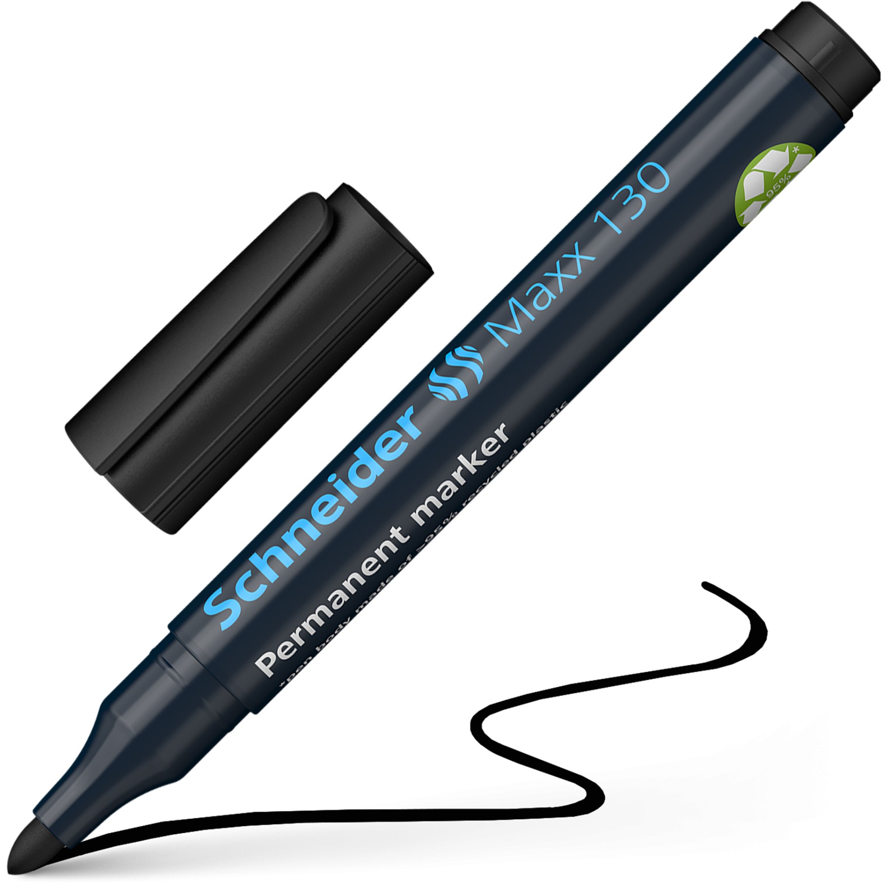Schneider Permanentmarker 1.0 - 3.0 mm Schwarz Büro-Ausstattung