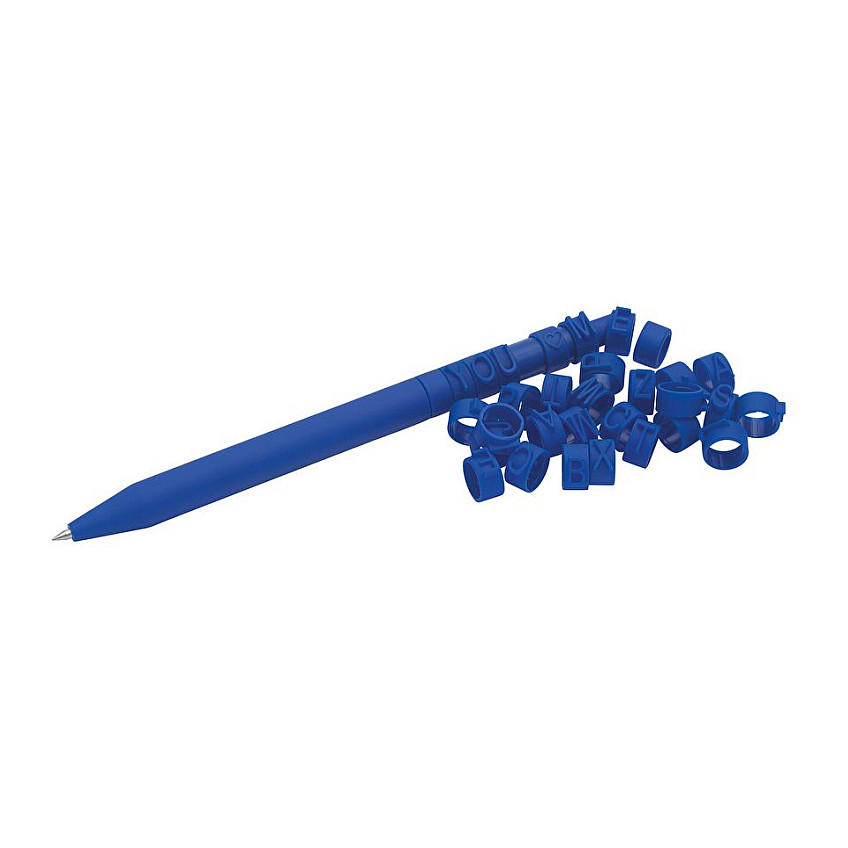 WEDO Letter Pen Puzzle Set 2 Stifte mit Buchstaben blau