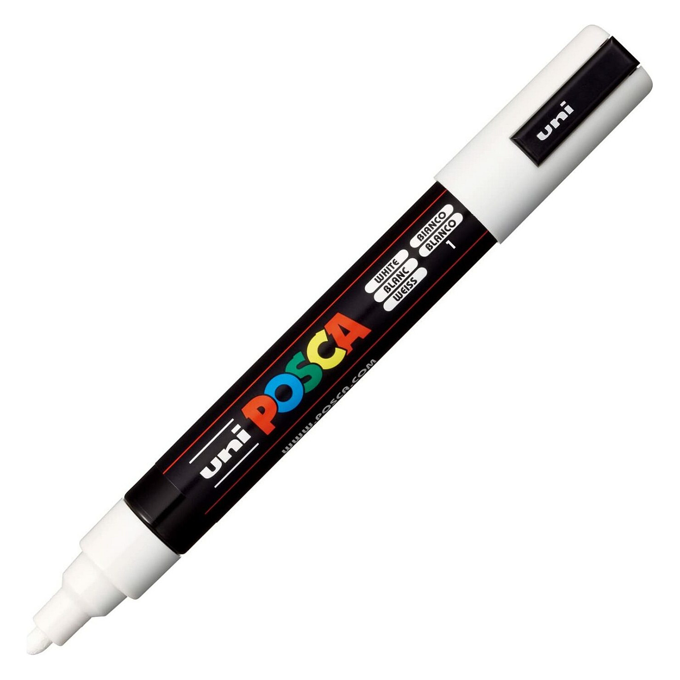 uni-ball POSCA PC-5M Acrylstift 1.8 - 2.5 mm Weiß