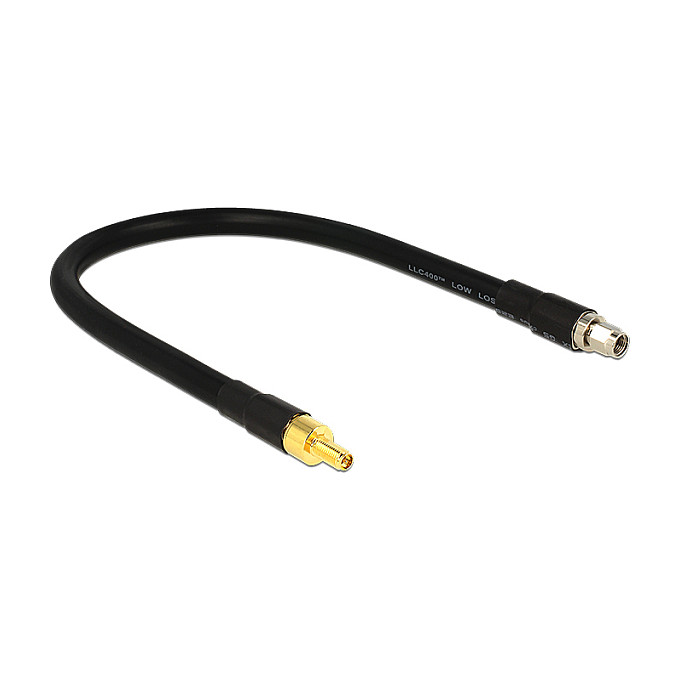 DeLOCK 0.4m RP-SMA/RP-SMA coaxial cable