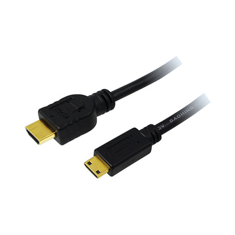 Logilink HDMI-Kabel Ethernet A -> mini St/St 1.50m sw Display