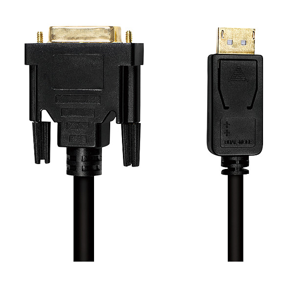 Logilink DisplayPort-Kabel DP 1.2 zu DVI 1.2 1.0m schwarz
