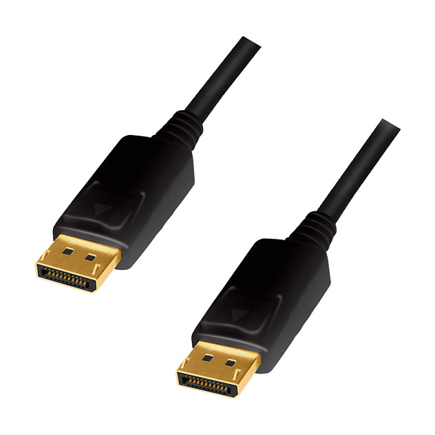 Logilink DisplayPort-Kabel.DP/M zu DP/M.4K/60Hz.CCS.Black 1m Display