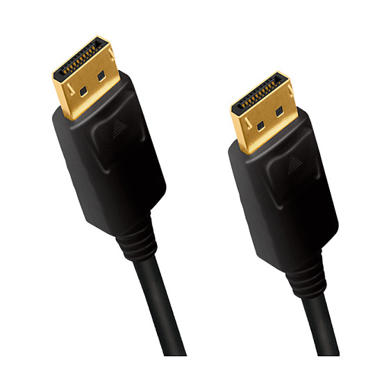 Logilink DisplayPort-Kabel.DP/M zu DP/M.4K/60Hz.CCS.Black 1m