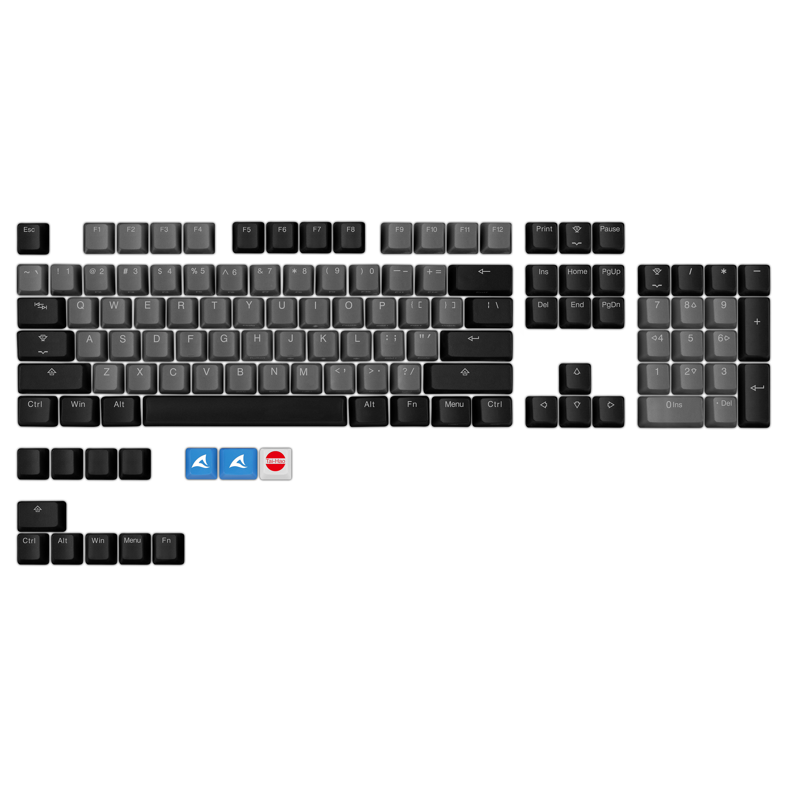 Sharkoon SKILLER SAC20 (schwarz. 114 Stck. ANSI-Layout (US))